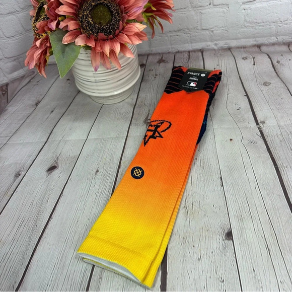 NWT stance men's baseball sock freshtek houston astros MLB space city athleisure - Picture 1 of 6